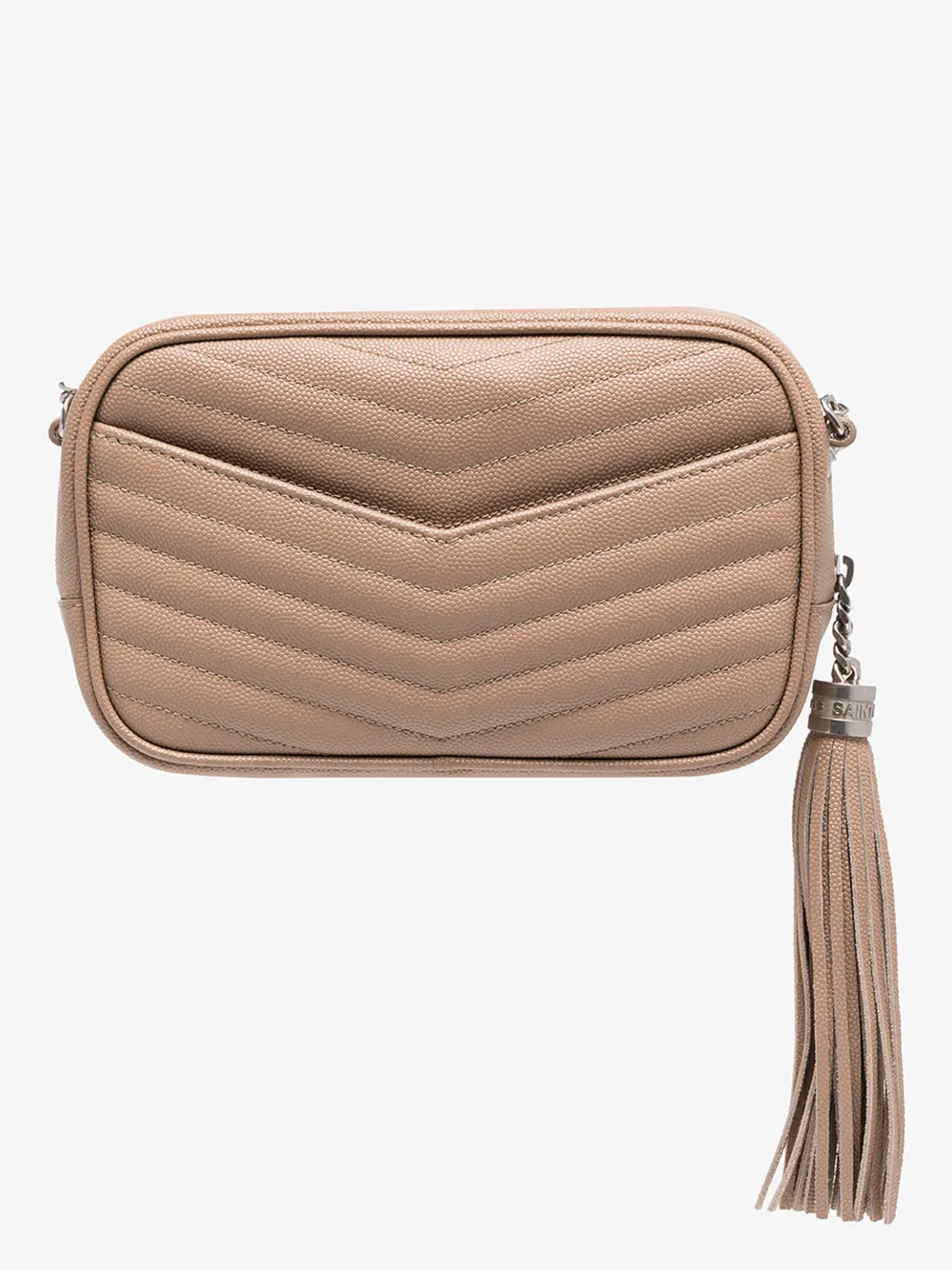 SAINT LAURENT BEIGE LOU QUILTED LEATHER MINI BAG,6125791GF0614727953