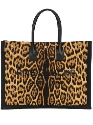 Saint Laurent Leopard Tote 2025 | columbusdoor.com