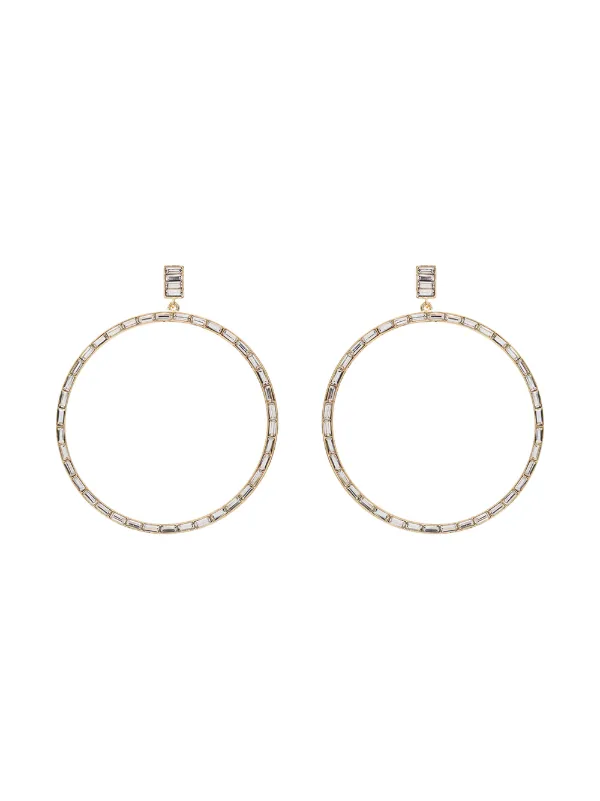 Kenneth Jay Lane Crystal Hoop Earrings Ss20 Farfetch Kenneth Jay Lane Crystal Hoop Earrings