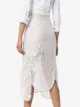 yuhan wang curtain lace midi skirt