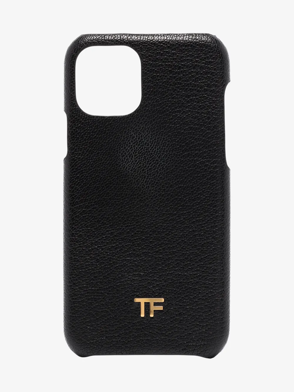 TOM FORD TOM FORD BLACK LOGO LEATHER IPHONE XR CASE,Y0292TLGO00514728264