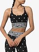Adam Selman Sport paisley-print performance crop top