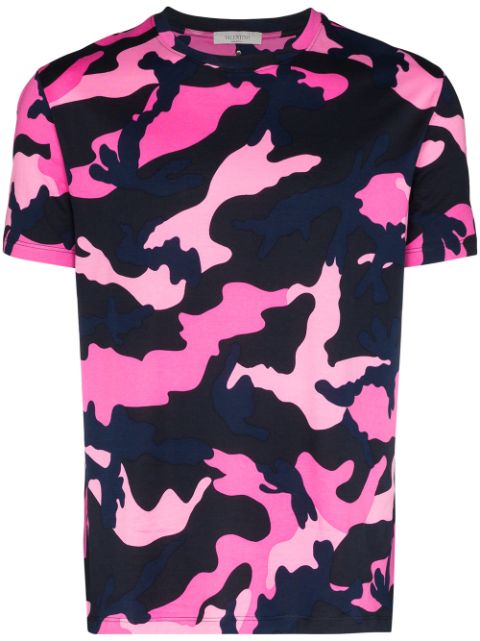 valentino pink camo t shirt