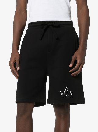 VLTNSTAR logo cotton blend track shorts展示图