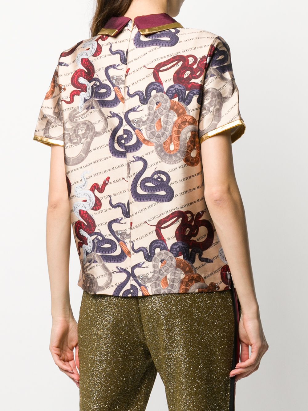 фото Scotch & Soda топ Snake Artwork