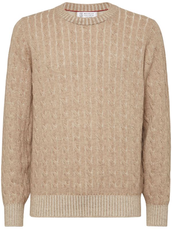 BRUNELLO CUCINELLI Cable-knit cashmere sweater