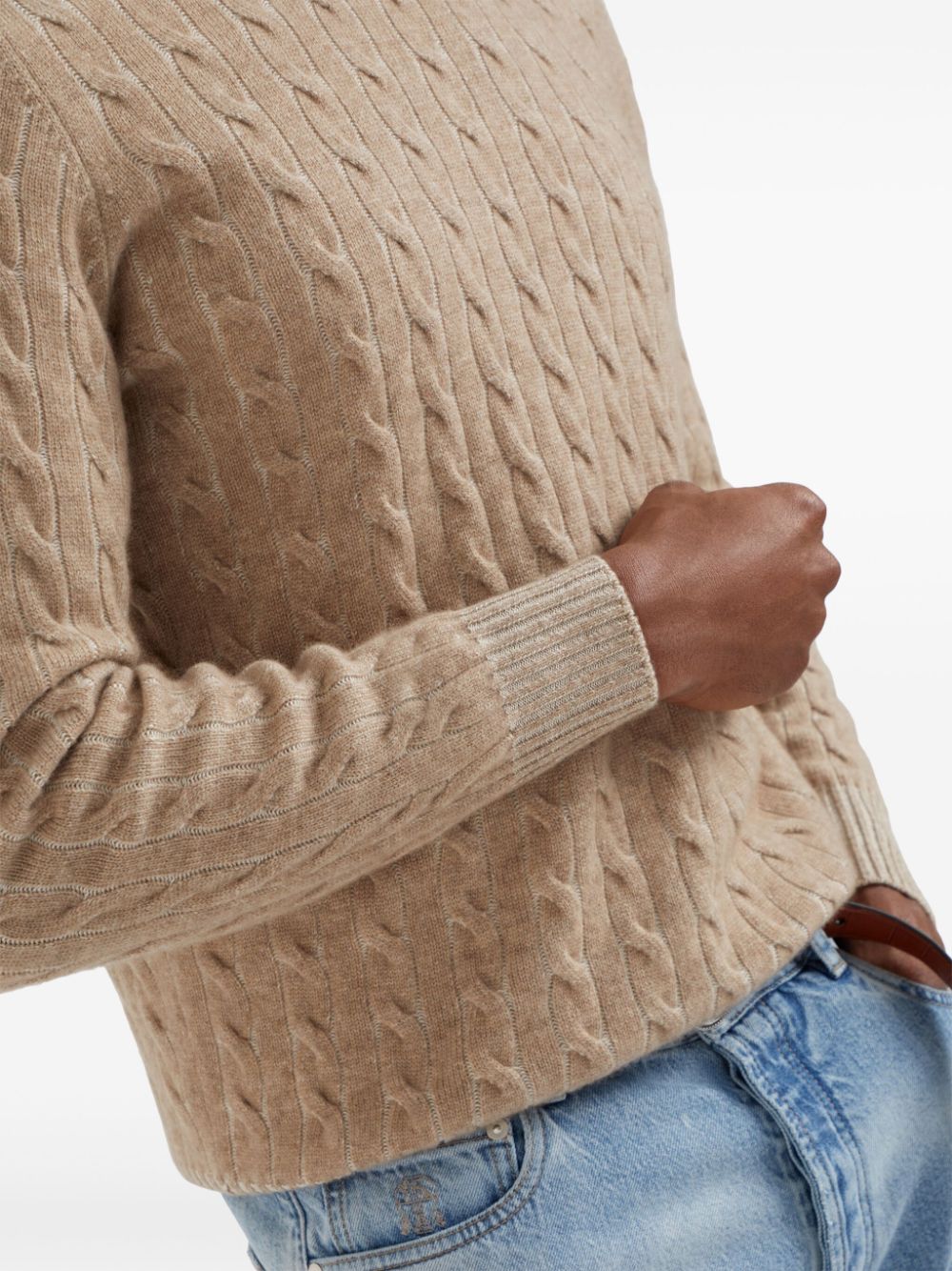 Brunello Cucinelli cable-knit cashmere jumper Men