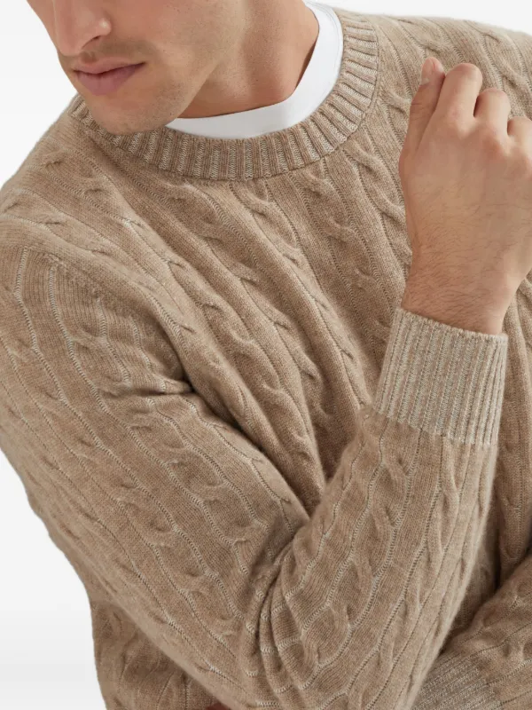 Brunello Cucinelli カシミア ケーブルニットセーター 通販 - FARFETCH
