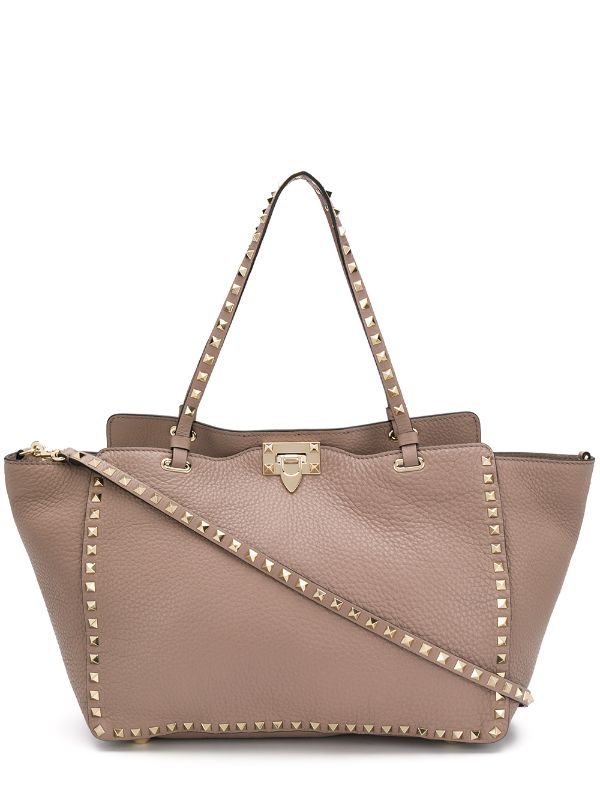 valentino studded tote bag