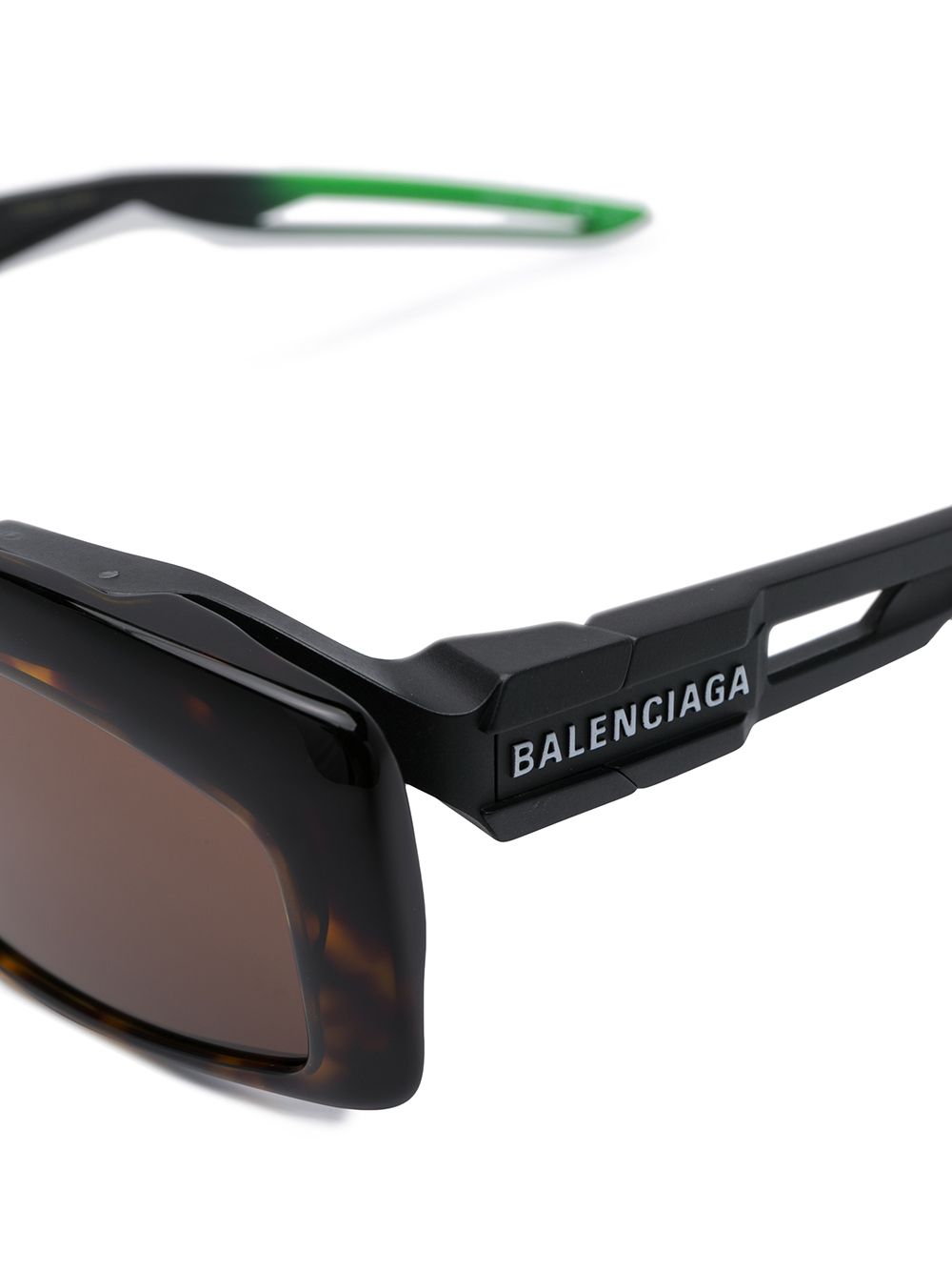 фото Balenciaga eyewear солнцезащитные очки в прямоугольной оправе