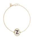 Annoushka 18kt yellow gold diamond initial Z bracelet