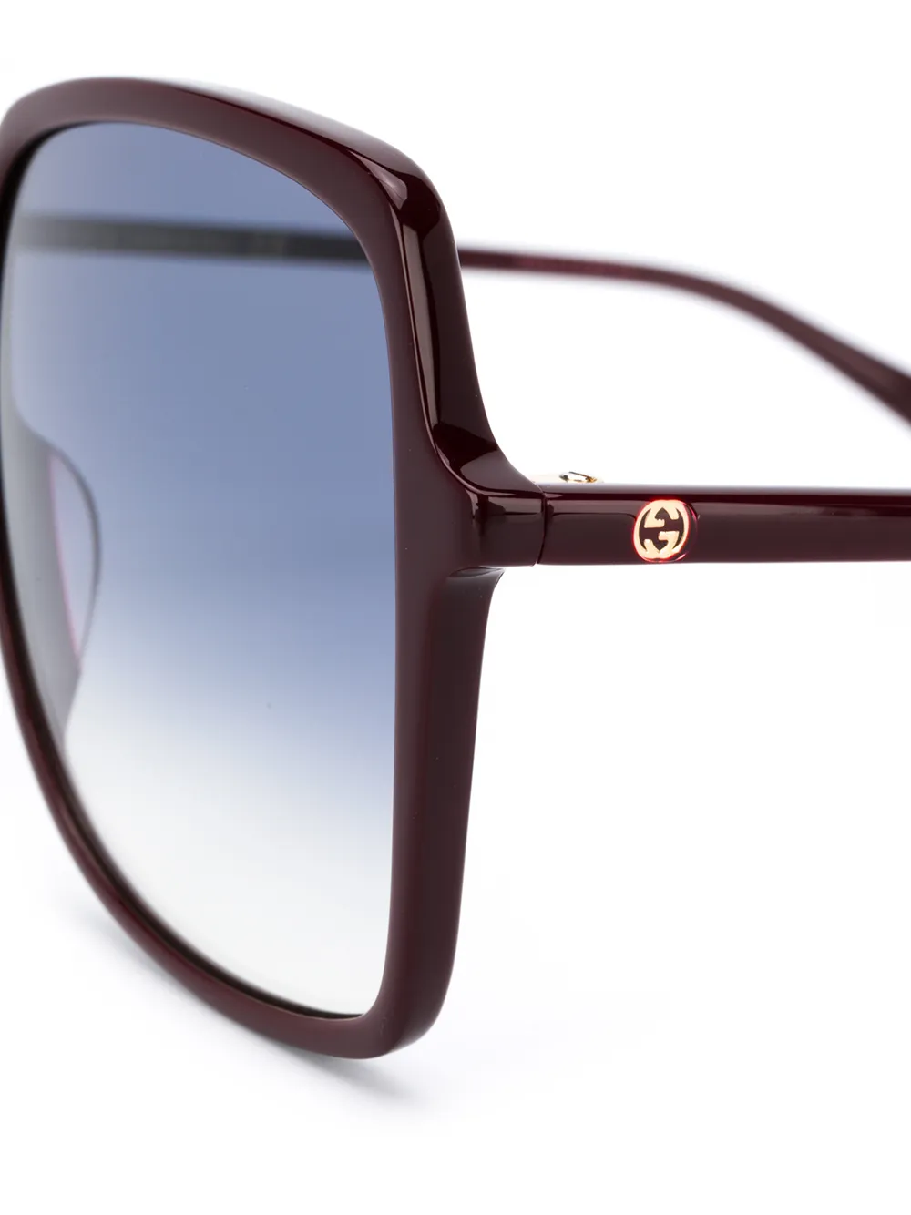 фото Gucci eyewear солнцезащитные очки в массивной квадратной оправе