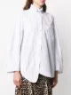 GANNI striped oversized shirt
