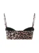 Image 2 of GANNI bow leopard-print bikini top