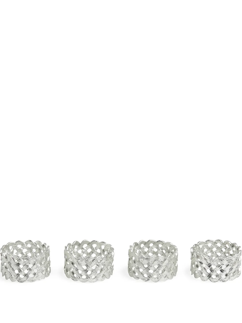 L'Objet Braid napkins rings | Metallic | Image 1