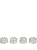 L'Objet Braid napkins rings - Metallic