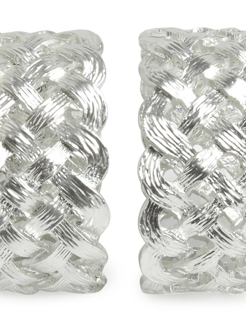 L'objet Braid Napkins Rings In 金属色