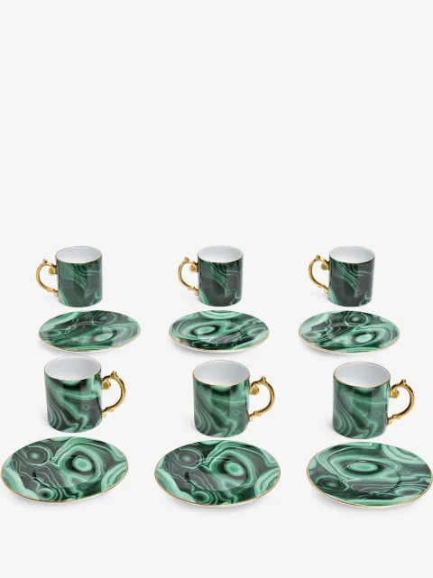 L'Objet tazas de café Malachite