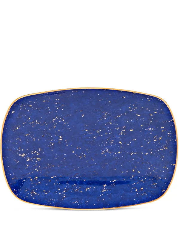 L'Objet Lapis Rectangular Tray in Blue