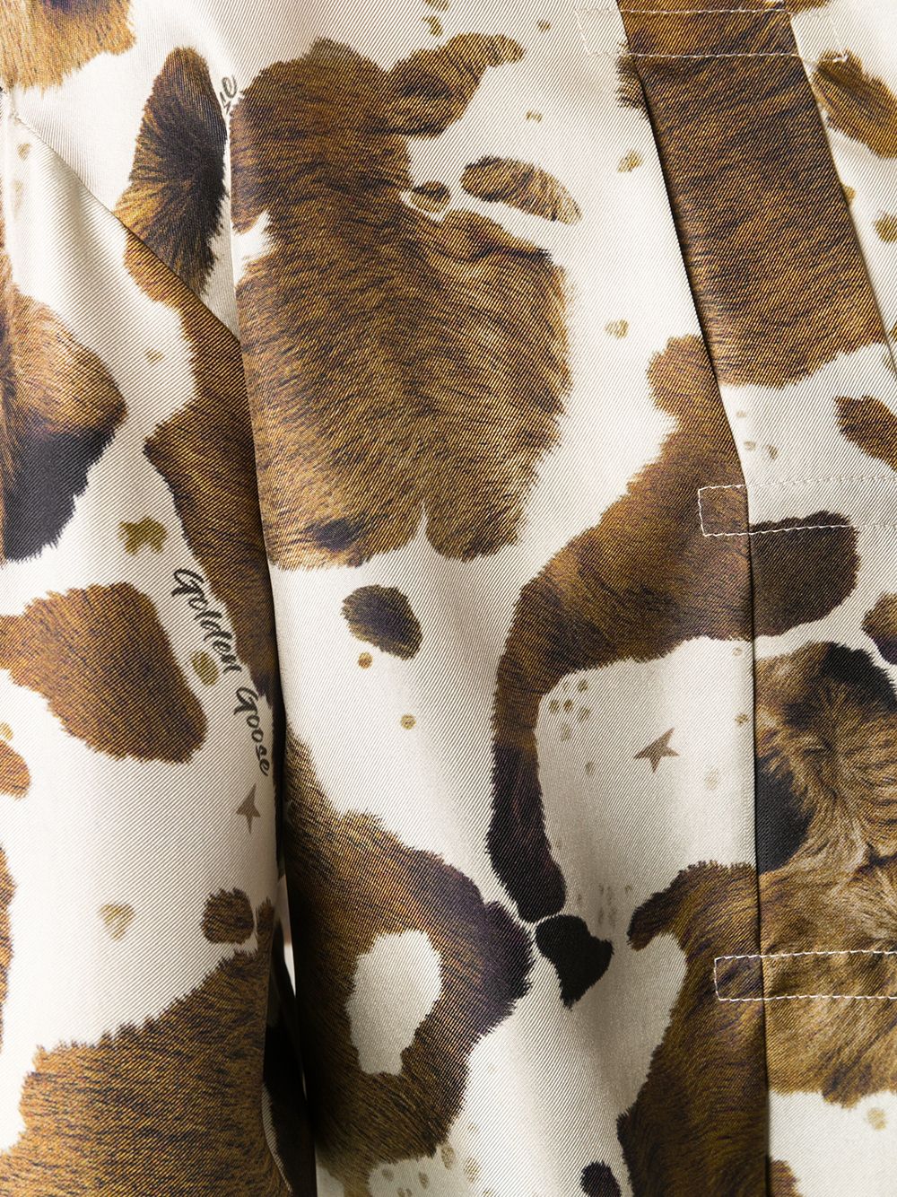 фото Golden Goose horse print pleated blouse