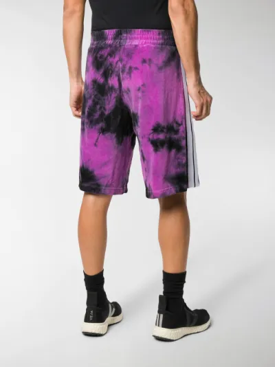 Palm Angels tie-dye print track shorts 