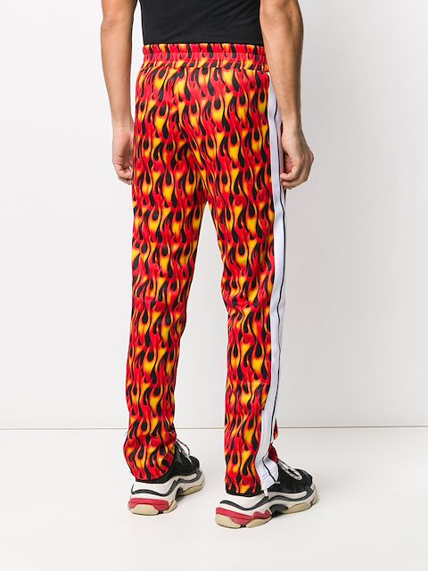 palm angels flame track pants