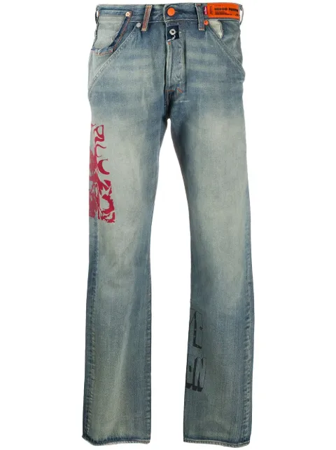 Heron Preston Calça jeans xLevi’s® 501 Concrete Jungle