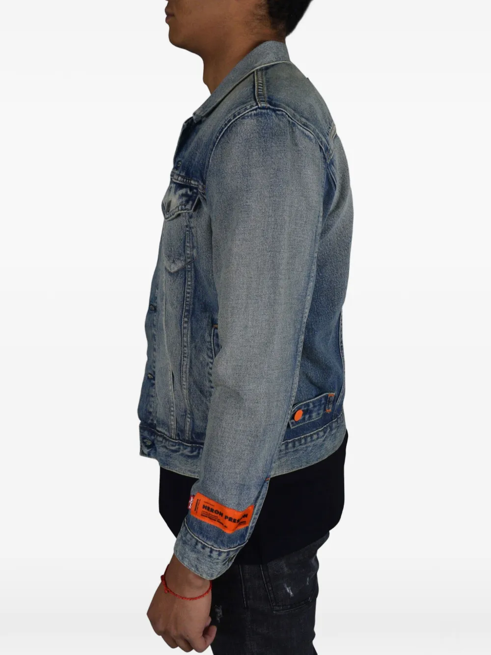 Heron Preston Denim jack Blauw