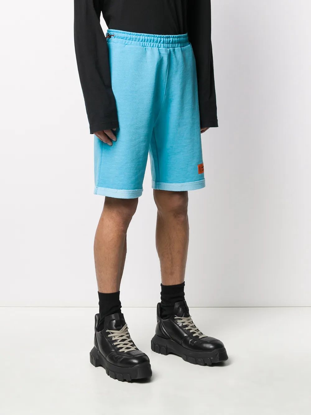 фото Heron preston fleece track shorts