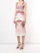 Marchesa Notte '3D' Kleid mit Blumenmuster