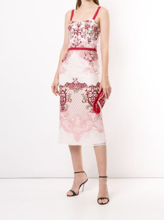 3D floral embroidered dress展示图