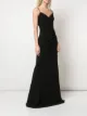 Marchesa Notte Vestido com fenda lateral