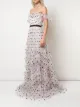 Marchesa Notte Gepunktetes Kleid