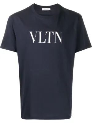 Saint Laurent Reverse Logo Tシャツ | ブルー | FARFETCH JP