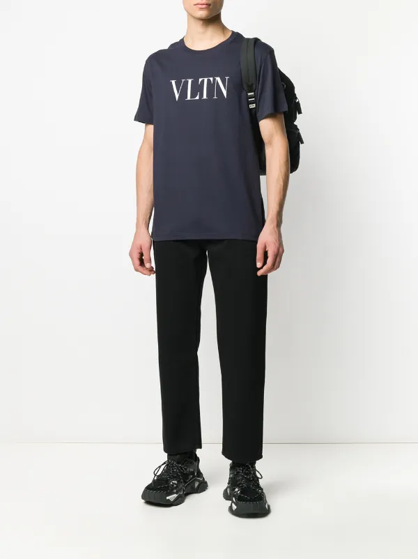 Valentino Garavani VLTN Print T-shirt | Blue | FARFETCH SG