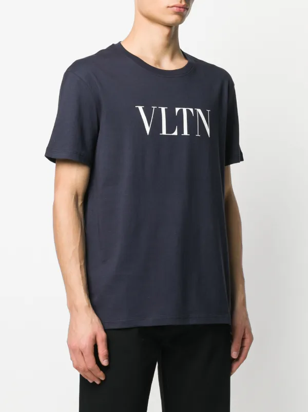 Valentino Garavani VLTN Print T-shirt | Blue | FARFETCH SG