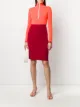 Image 2 of LANVIN Pre-Owned 1990s pleated detail pencil skirt