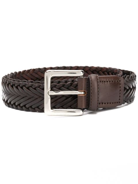 Scarosso braided buckled belt