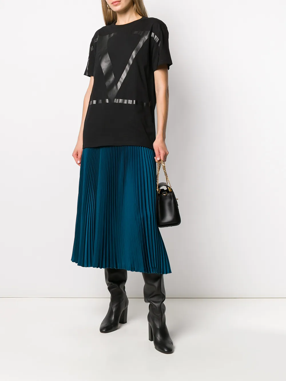 Valentino Garavani T-shirt met VLOGO Zwart