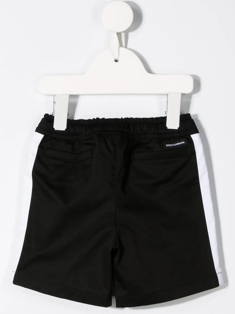 Dolce & Gabbana Kids Shorts met zijstreep - Zwart