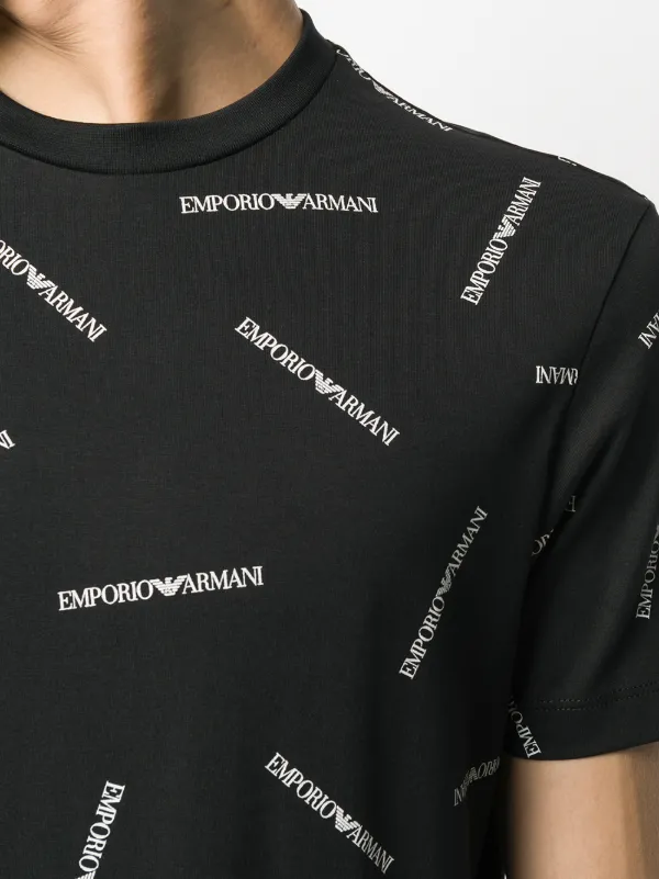 armani all over print t shirt