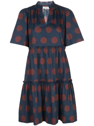 sea polka dot dress