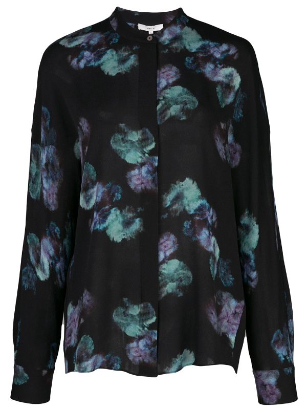 vince floral blouse