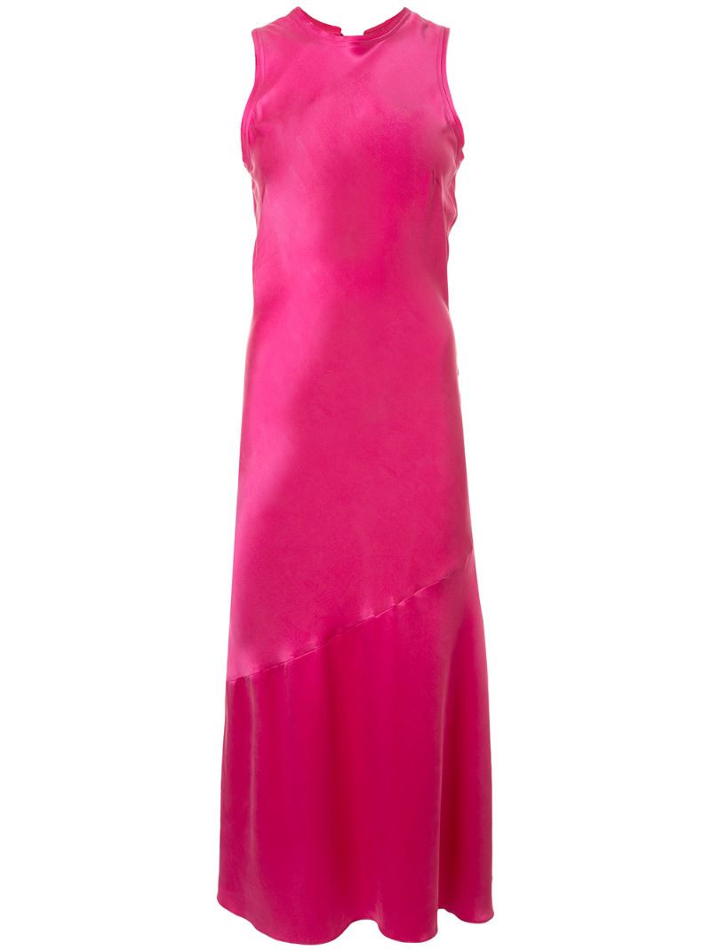 Rebecca Vallance Sophia Silk Midi Dress In Pink