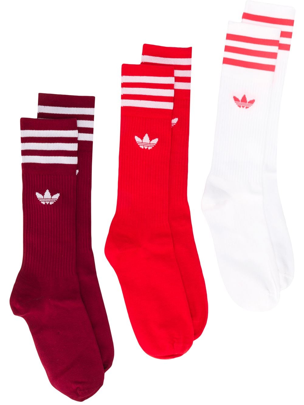 фото Adidas комплект из трех пар носков crew с логотипом