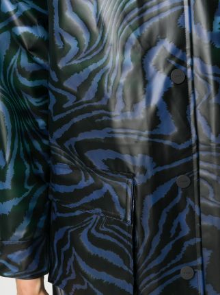 swirl tiger-print coat展示图