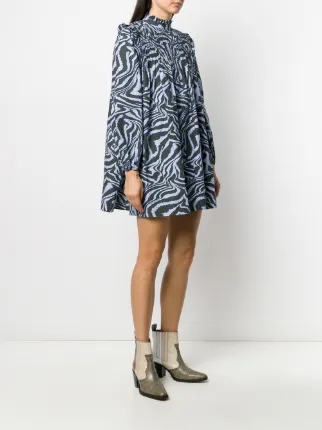 swirl tiger-print dress展示图