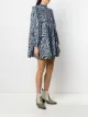 GANNI swirl tiger-print dress