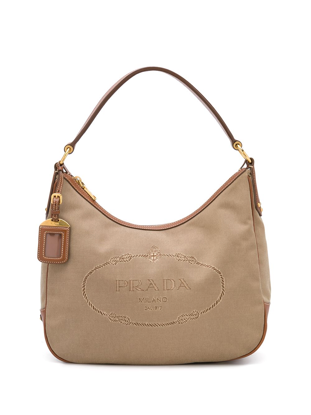фото Prada pre-owned сумка-тоут с вышитым логотипом