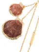 Frame Chain shell-embellished gold-plated sunglasses chain